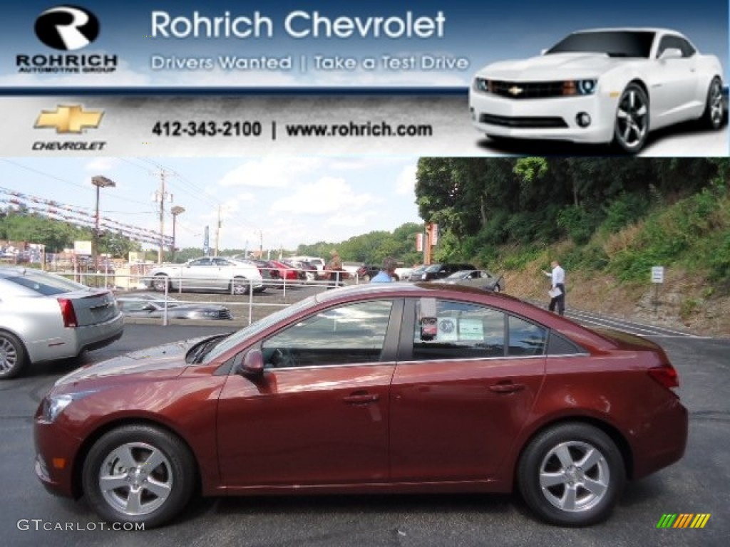 2012 Cruze LT - Autumn Red Metallic / Jet Black photo #1