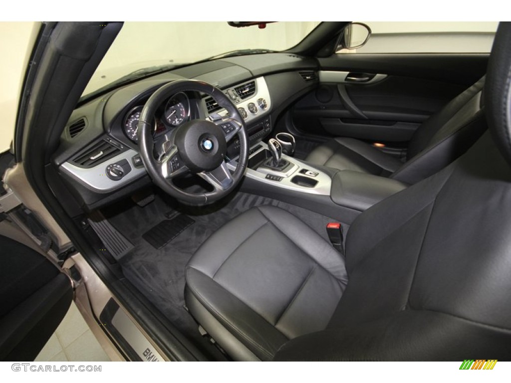 Black Interior 2009 BMW Z4 sDrive35i Roadster Photo #67510601