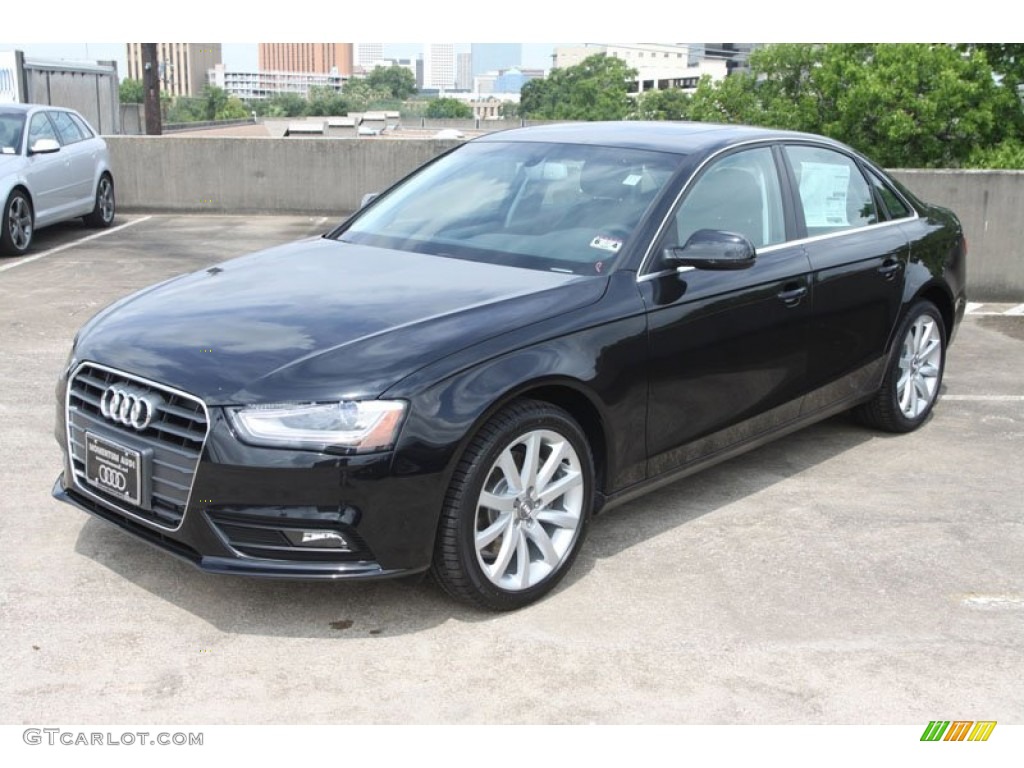 2013 A4 2.0T Sedan - Phantom Black Pearl / Black photo #3