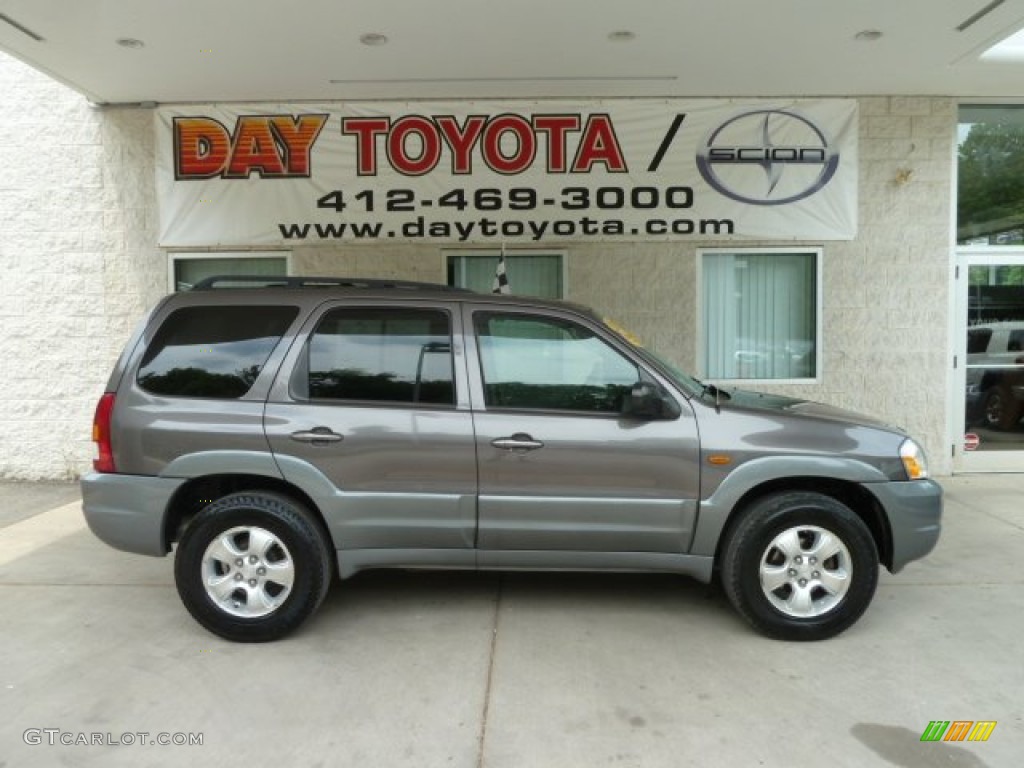 2002 Tribute LX V6 4WD - Dark Shadow Gray Metallic / Gray photo #1