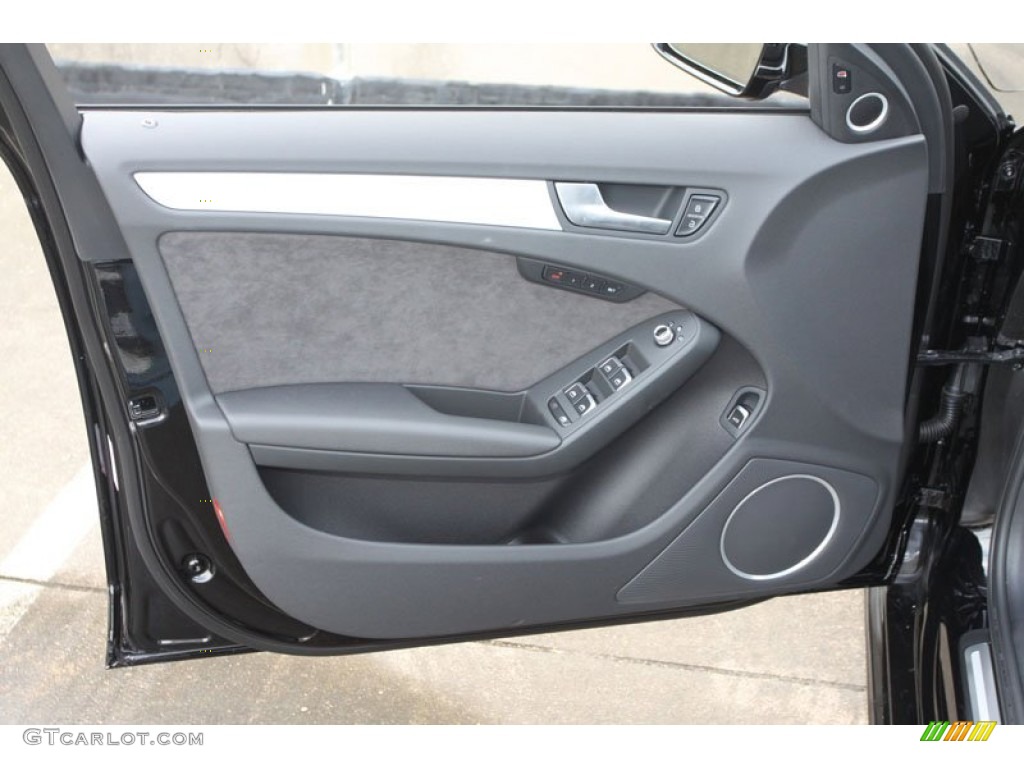 2013 Audi A4 2.0T quattro Sedan Black Door Panel Photo #67513706