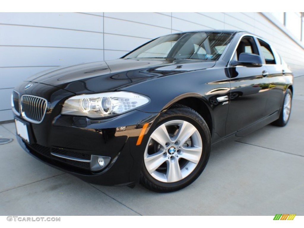 2012 5 Series 528i xDrive Sedan - Black Sapphire Metallic / Black photo #1