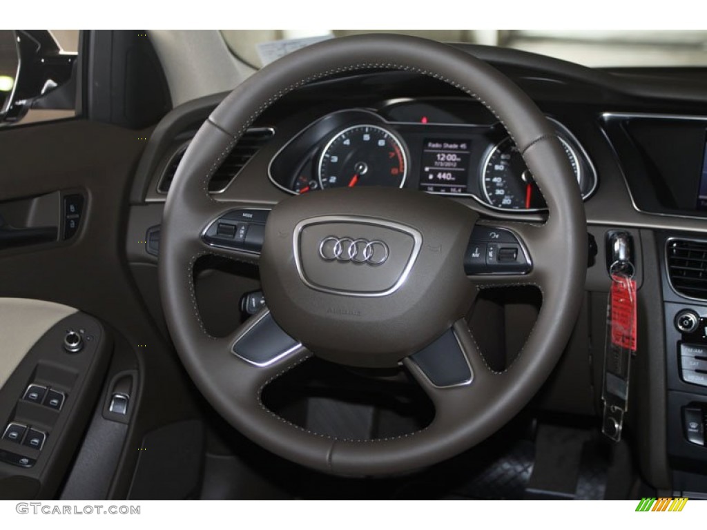 2013 A4 2.0T Sedan - Brilliant Black / Velvet Beige/Moor Brown photo #15