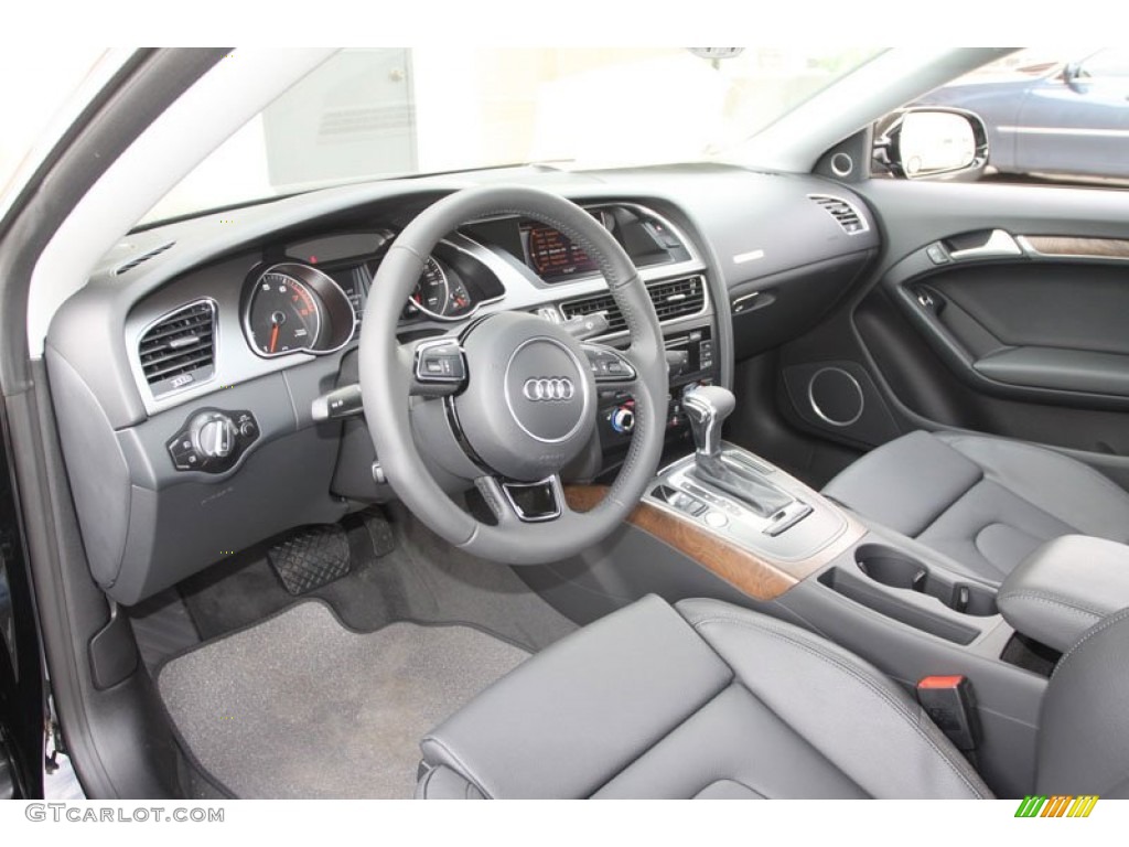 Black Interior 2013 Audi A5 2.0T quattro Coupe Photo #67514966