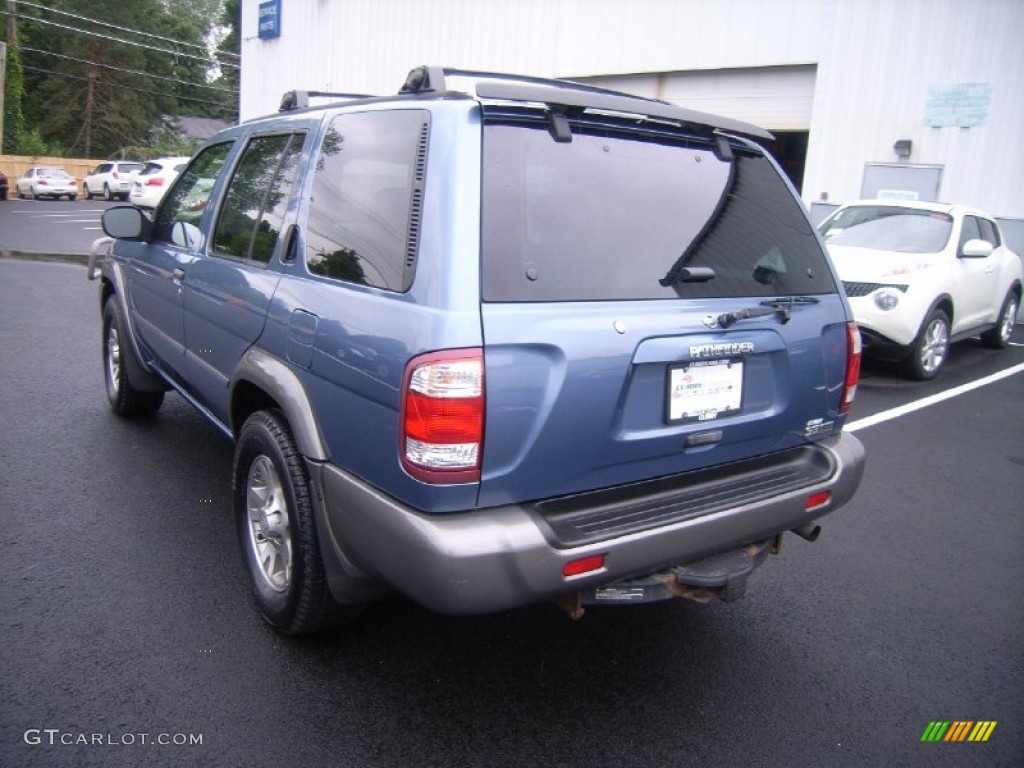 2001 Pathfinder SE 4x4 - Bayshore Blue Metallic / Charcoal photo #2