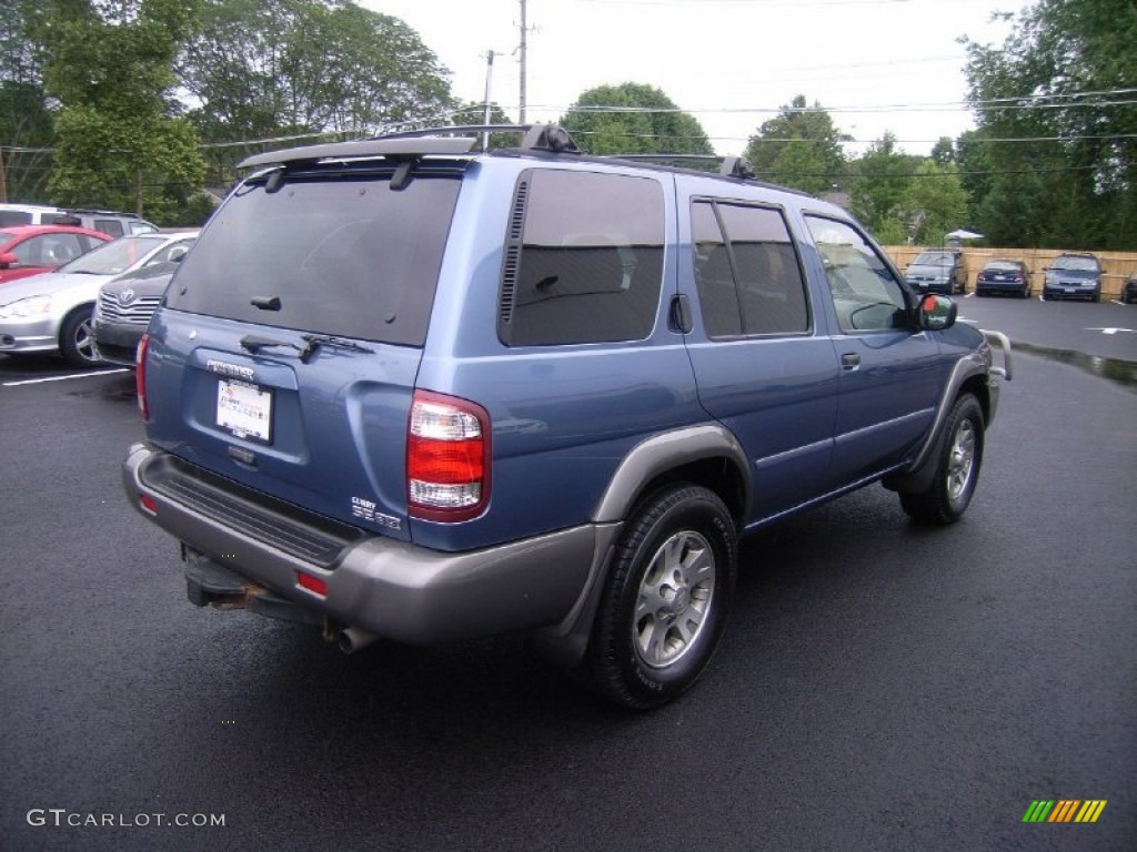 2001 Pathfinder SE 4x4 - Bayshore Blue Metallic / Charcoal photo #29