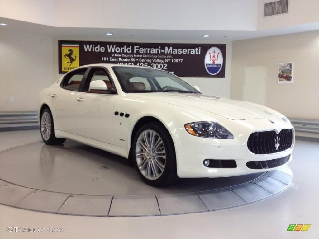 2012 Quattroporte S - Bianco Eldorado (White) / Cuoio photo #1