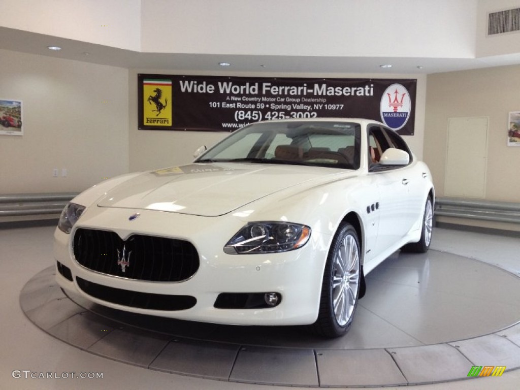 2012 Quattroporte S - Bianco Eldorado (White) / Cuoio photo #3