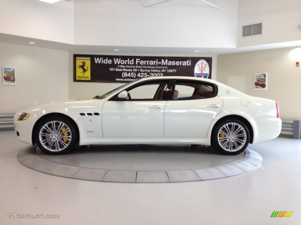 2012 Quattroporte S - Bianco Eldorado (White) / Cuoio photo #4