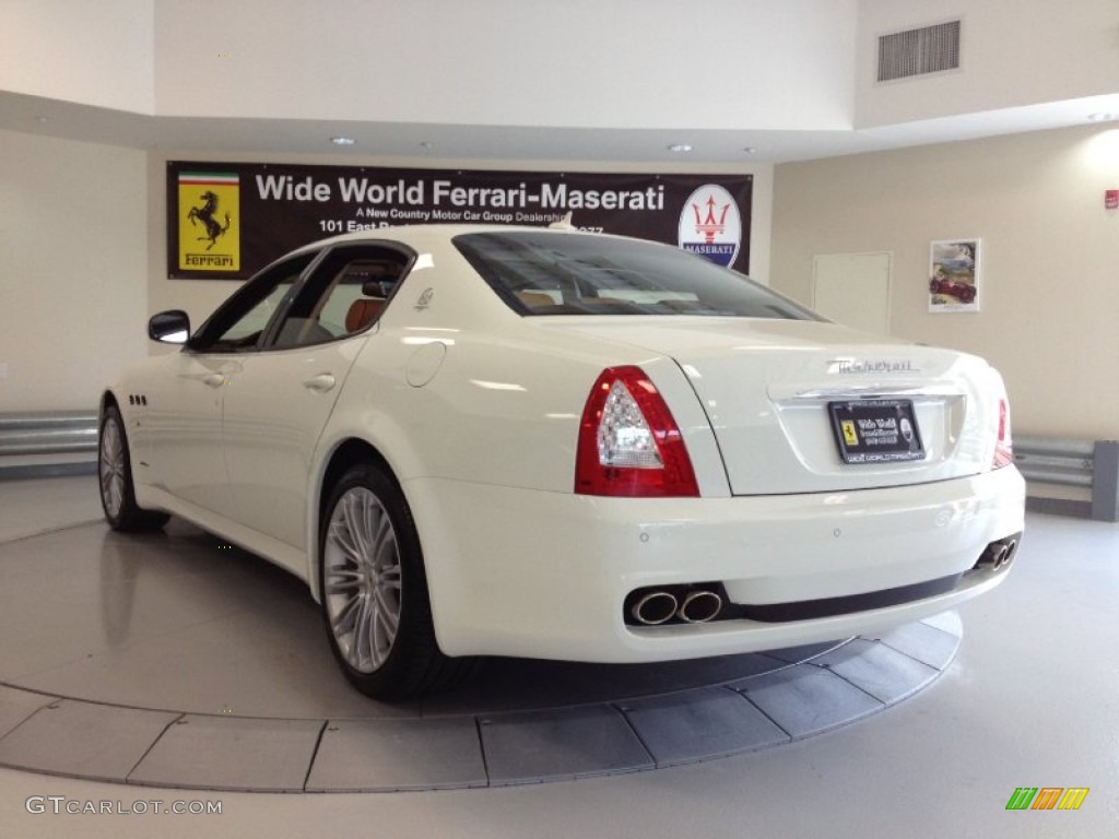 2012 Quattroporte S - Bianco Eldorado (White) / Cuoio photo #5