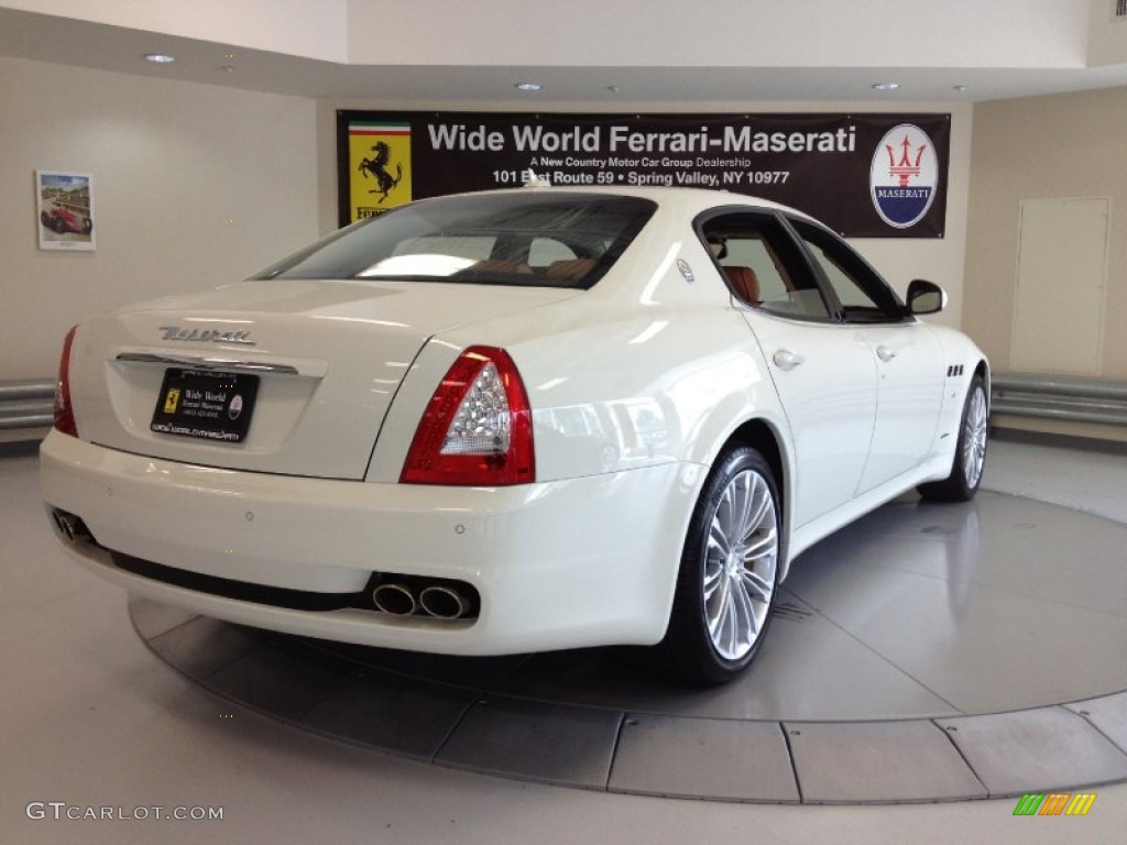 2012 Quattroporte S - Bianco Eldorado (White) / Cuoio photo #7