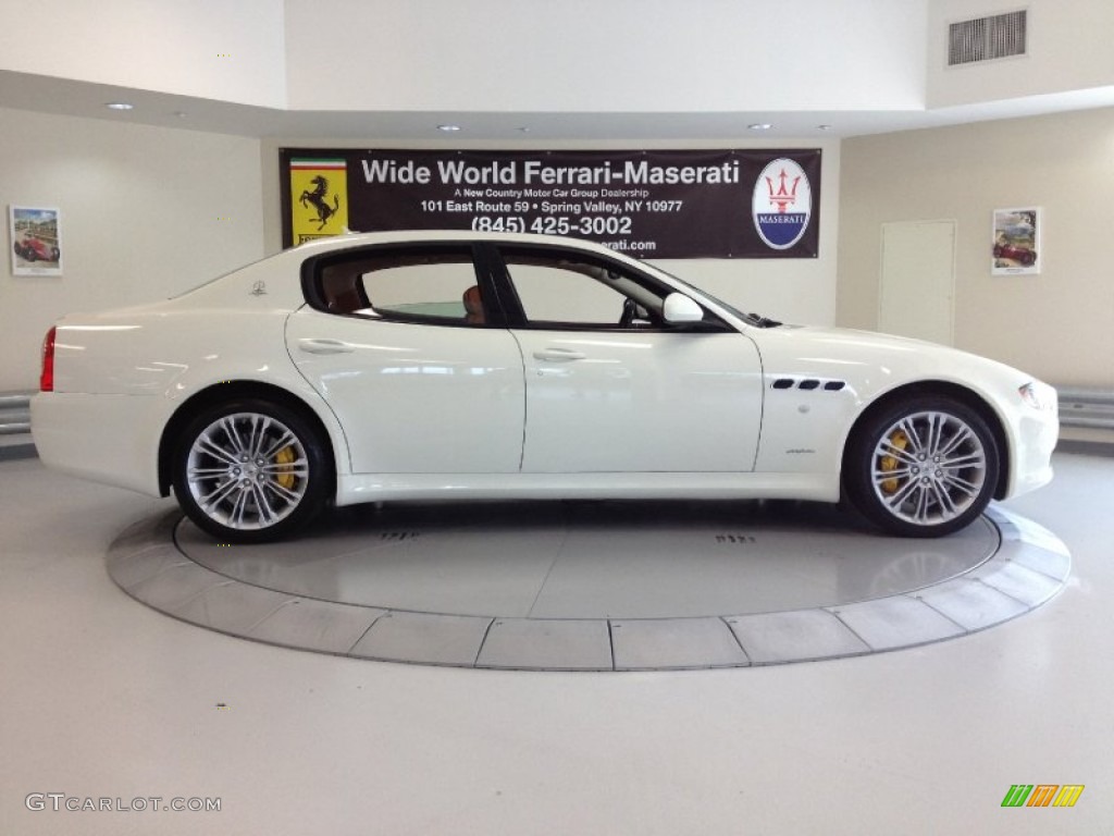 2012 Quattroporte S - Bianco Eldorado (White) / Cuoio photo #8