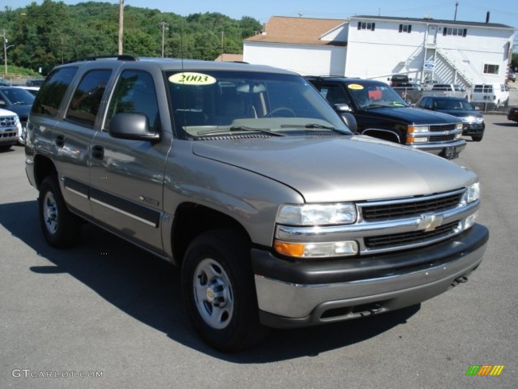 2003 Tahoe LS 4x4 - Sandalwood Metallic / Tan/Neutral photo #1