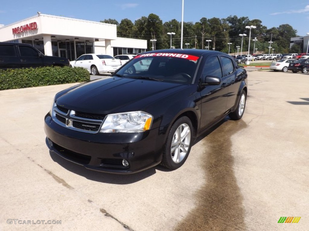 2011 Avenger Mainstreet - Brilliant Black Crystal Pearl / Black/Red photo #1