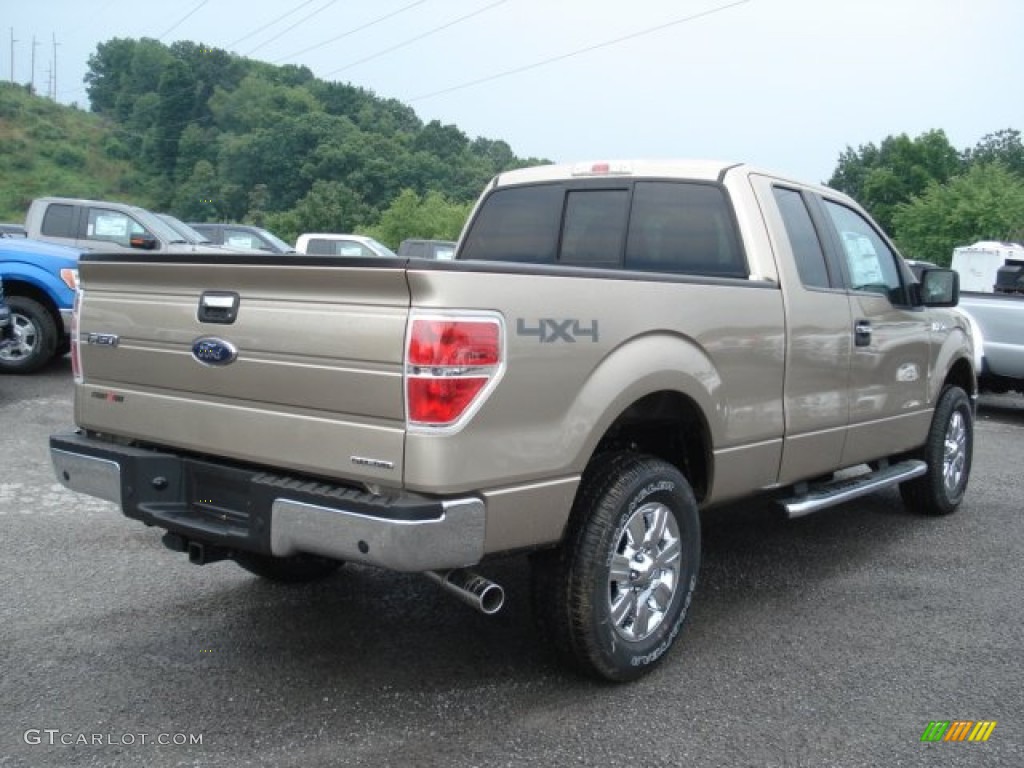 2012 F150 XLT SuperCab 4x4 - Pale Adobe Metallic / Pale Adobe photo #8