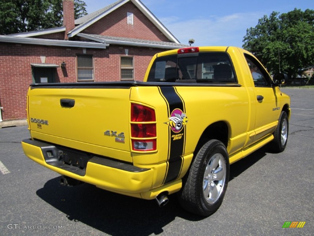 2004 Ram 1500 Rumble Bee Regular Cab 4x4 - Solar Yellow / Dark Slate Gray/Yellow Accents photo #8