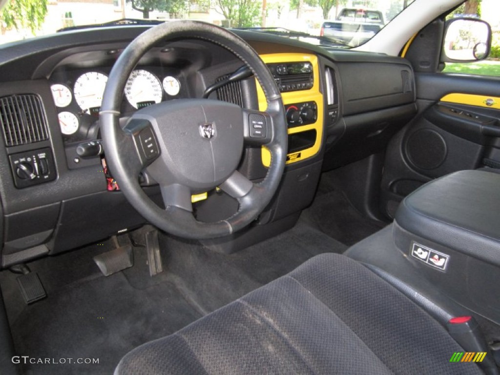 2004 Ram 1500 Rumble Bee Regular Cab 4x4 - Solar Yellow / Dark Slate Gray/Yellow Accents photo #18