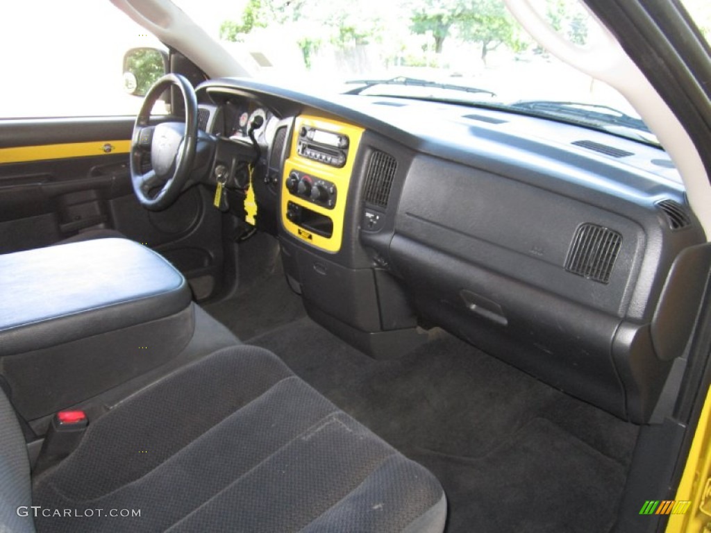 2004 Ram 1500 Rumble Bee Regular Cab 4x4 - Solar Yellow / Dark Slate Gray/Yellow Accents photo #19