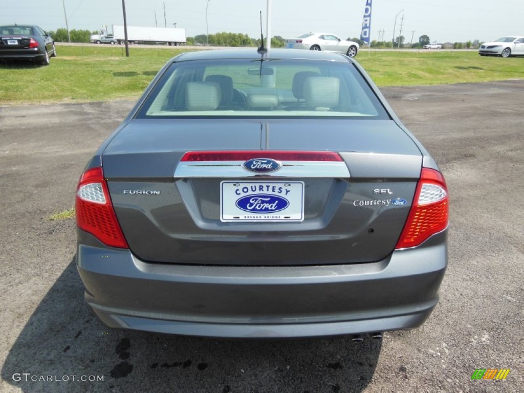 2011 Fusion SEL - Sterling Grey Metallic / Camel photo #3