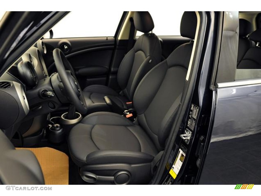 Carbon Black Interior 2012 Mini Cooper S Countryman All4 AWD Photo #67520600
