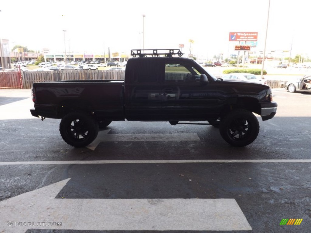 2003 Silverado 1500 LT Extended Cab 4x4 - Black / Dark Charcoal photo #6