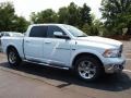 2012 Bright White Dodge Ram 1500 Laramie Crew Cab 4x4  photo #2