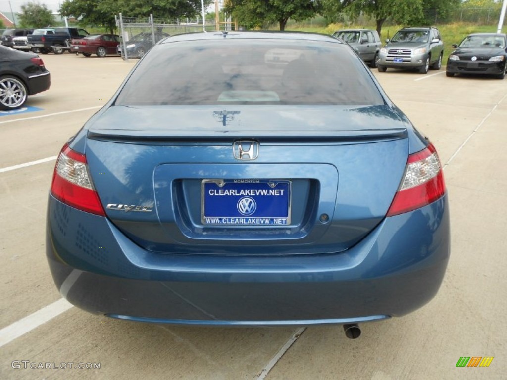 2009 Civic LX Coupe - Atomic Blue Metallic / Gray photo #6