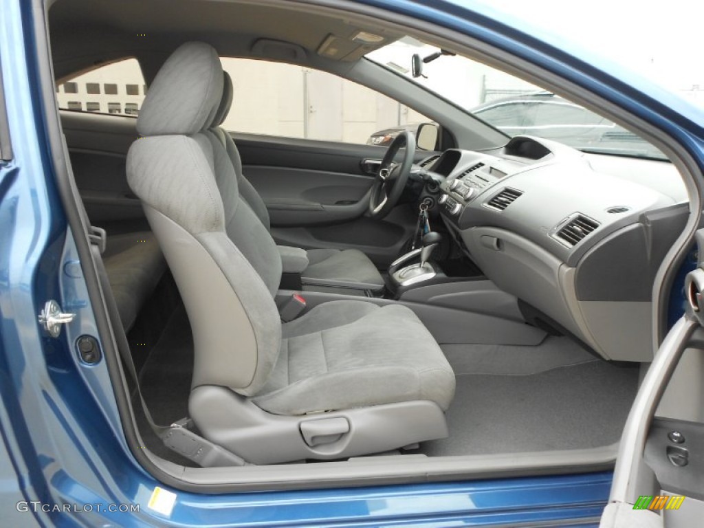 2009 Civic LX Coupe - Atomic Blue Metallic / Gray photo #16