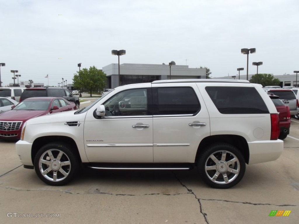 White Diamond Tricoat 2013 Cadillac Escalade Luxury Exterior Photo #67522034