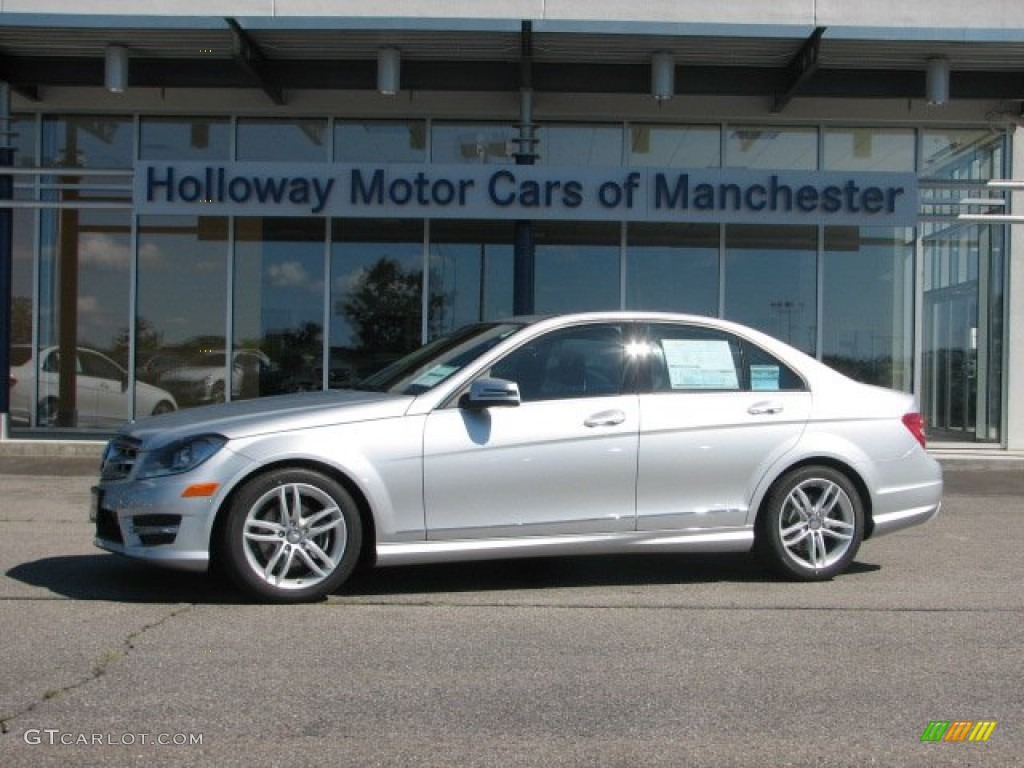 2012 C 300 Sport 4Matic - Iridium Silver Metallic / Black photo #1