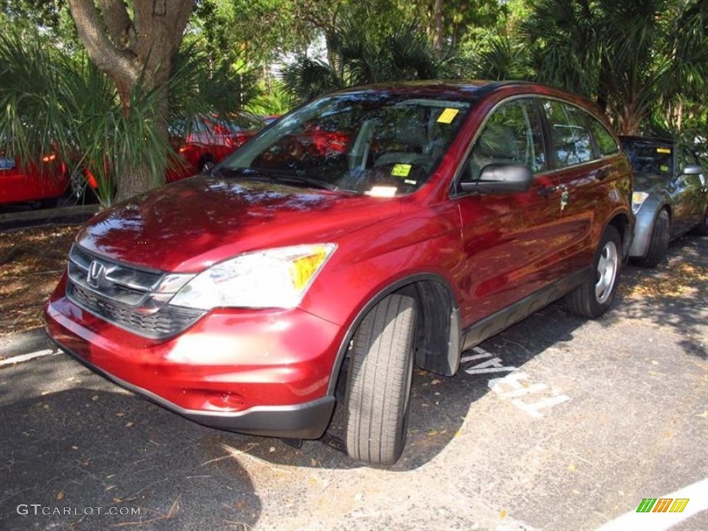 2010 CR-V LX - Tango Red Pearl / Gray photo #4