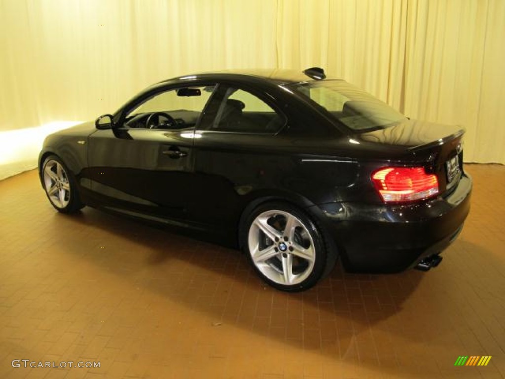 2009 1 Series 135i Coupe - Jet Black / Black photo #5