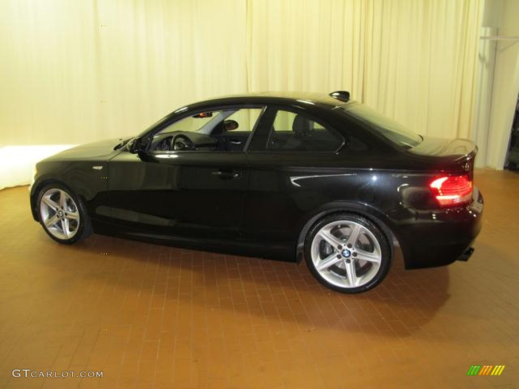 2009 1 Series 135i Coupe - Jet Black / Black photo #8