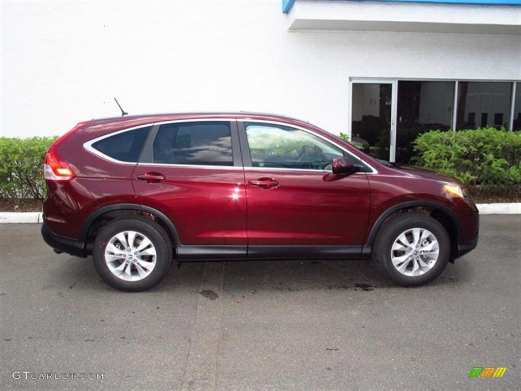2012 CR-V EX - Basque Red Pearl II / Gray photo #2