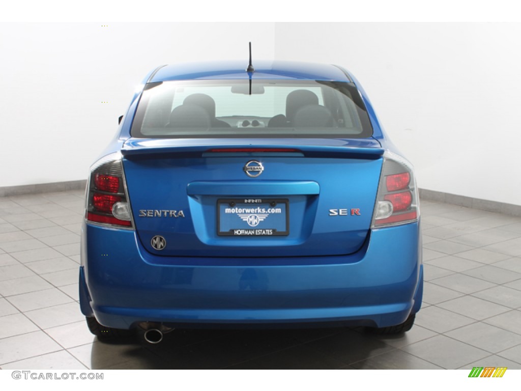 2008 Sentra SE-R - Sapphire Blue / SE-R Charcoal photo #4