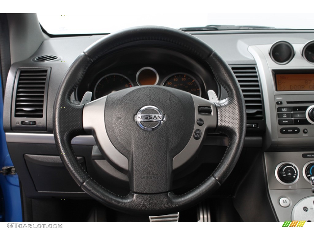 2008 Sentra SE-R - Sapphire Blue / SE-R Charcoal photo #7