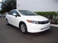 Taffeta White - Civic LX Sedan Photo No. 1