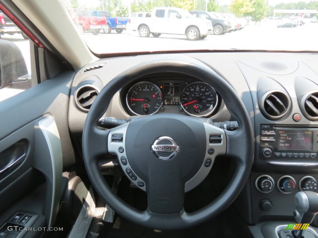 2012 Rogue SV - Cayenne Red / Black photo #14