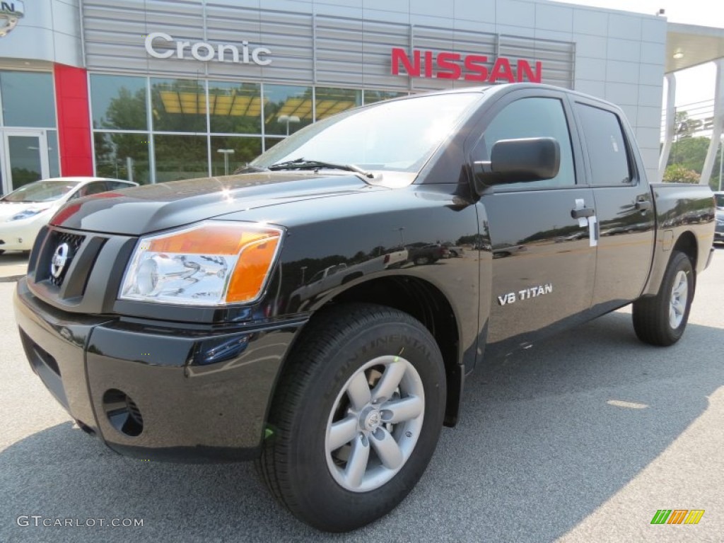 2012 Titan SV Crew Cab - Galaxy Black / Charcoal photo #1