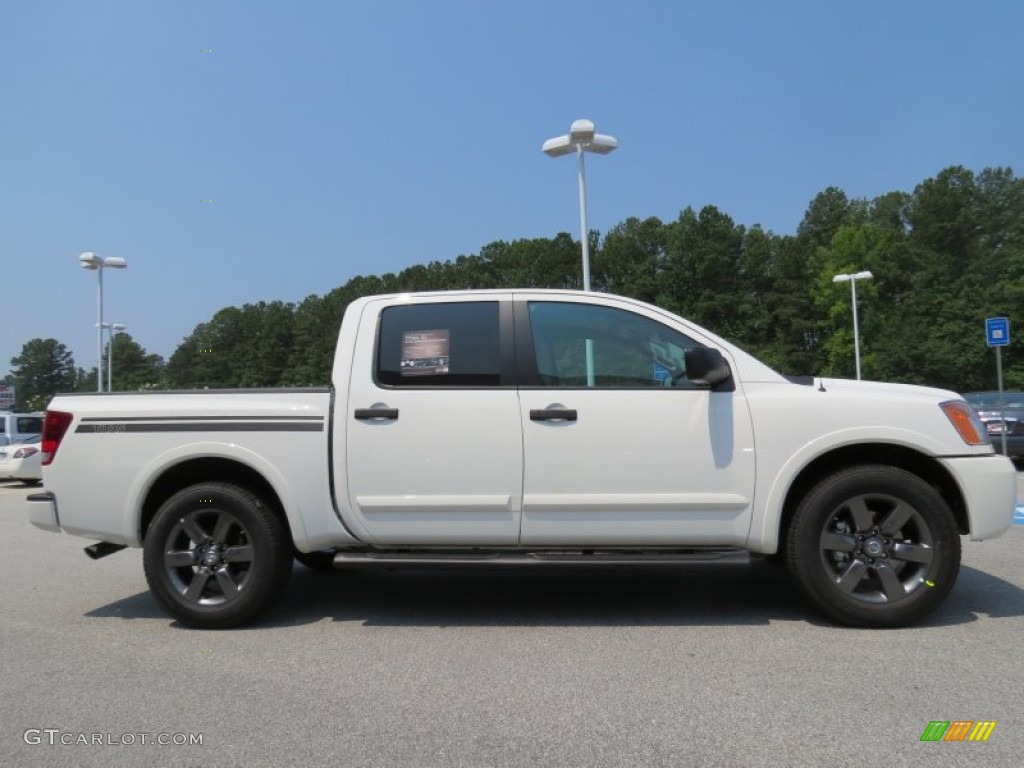 Blizzard White 2012 Nissan Titan SV Crew Cab Exterior Photo #67528799