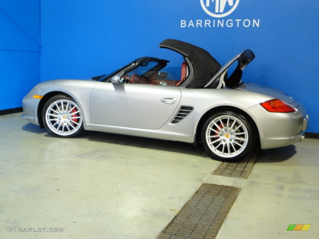 2008 Boxster RS 60 Spyder - GT Silver Metallic / Carrera Red photo #10