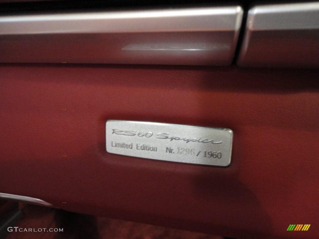 2008 Porsche Boxster RS 60 Spyder Marks and Logos Photo #67529135