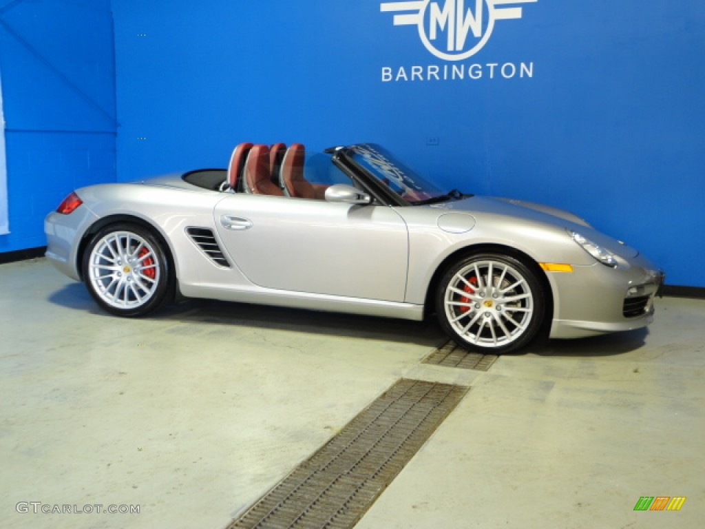 2008 Boxster RS 60 Spyder - GT Silver Metallic / Carrera Red photo #35