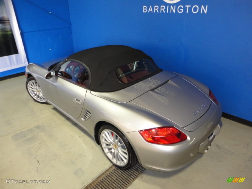 2008 Boxster RS 60 Spyder - GT Silver Metallic / Carrera Red photo #43