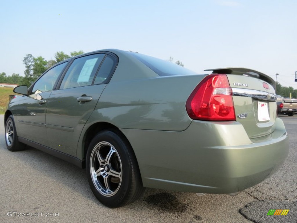 2005 Malibu LS V6 Sedan - Silver Green Metallic / Neutral Beige photo #5