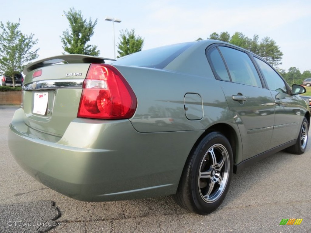 2005 Malibu LS V6 Sedan - Silver Green Metallic / Neutral Beige photo #7