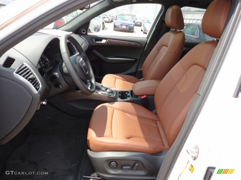 Cinnamon Brown Interior 2012 Audi Q5 3.2 FSI quattro Photo #67532300