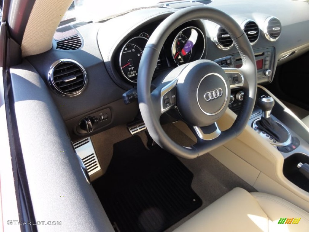 Luxor Beige Interior 2012 Audi TT 2.0T quattro Coupe Photo #67532911