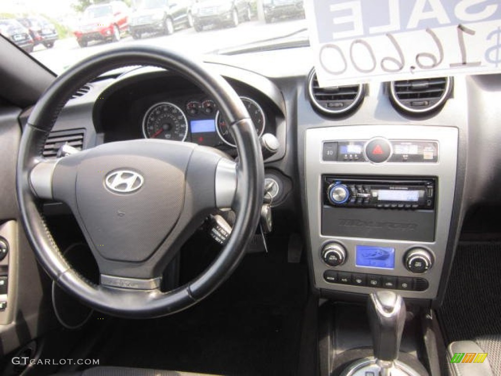 2008 Tiburon GT - Regatta Blue / GT Black Leather/Black Sport Grip photo #13