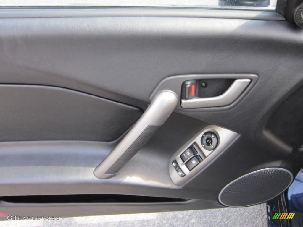 2008 Hyundai Tiburon GT GT Black Leather/Black Sport Grip Door Panel Photo #67532963